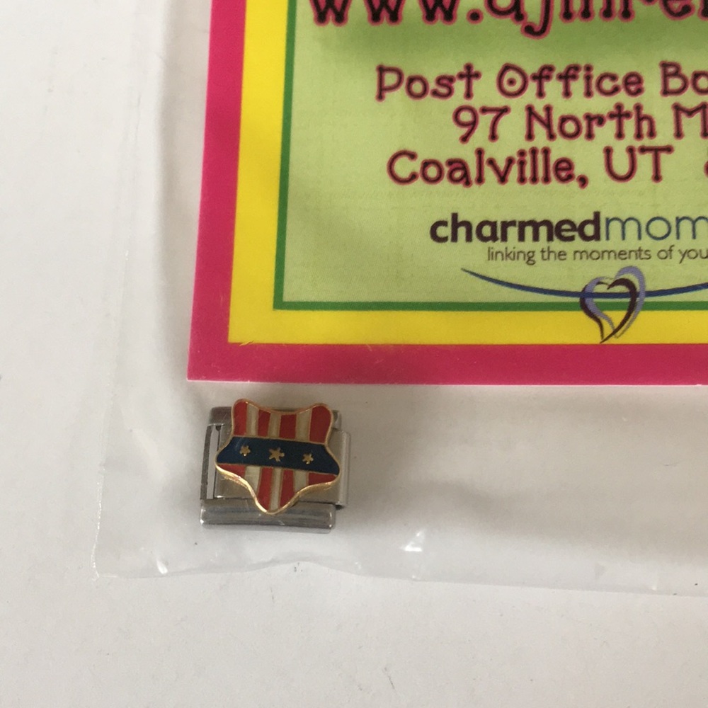 2/$10 DJ INKERS Charm segment, Patriotic star